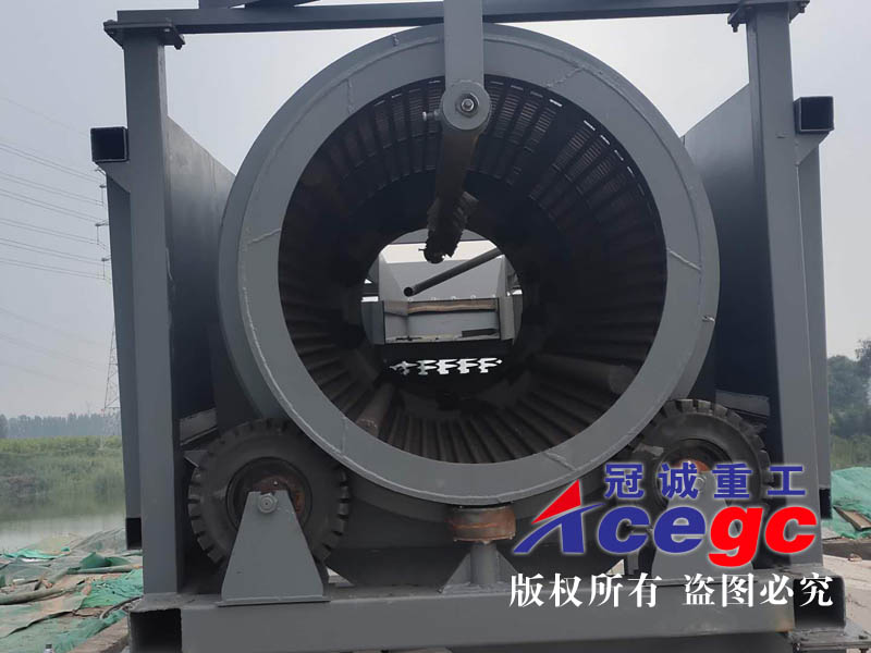 无轴滚筒洗砂机