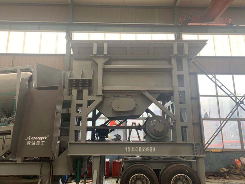 移动式滚筒筛分洗石机