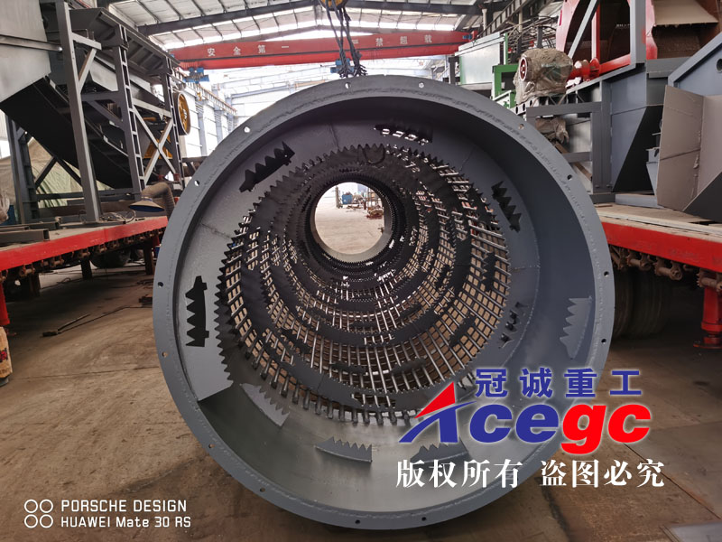 圆筒转筒洗石机