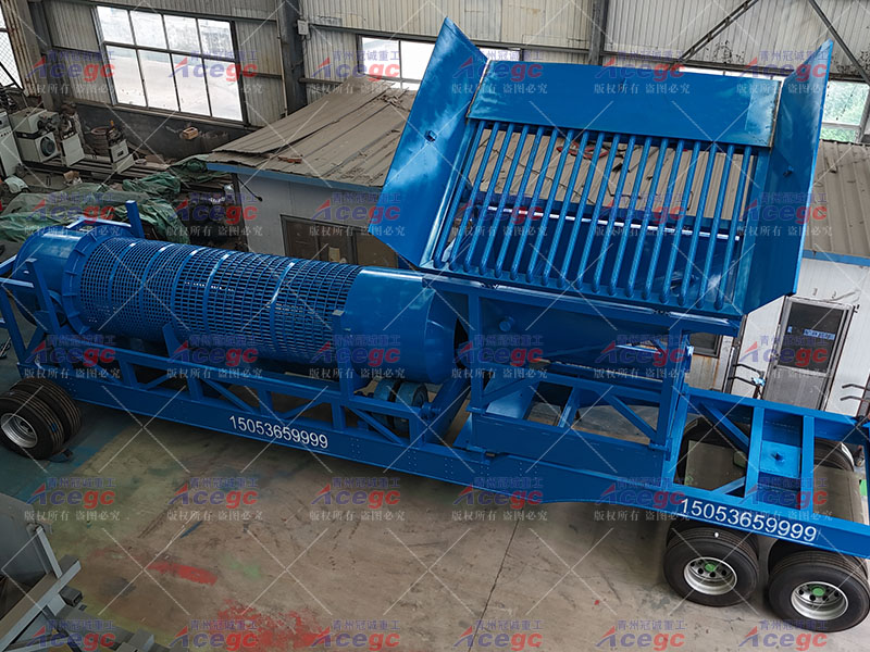 车载加重改良型滚筒筛洗石机