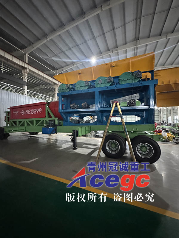 移动滚筒筛泥石分离机